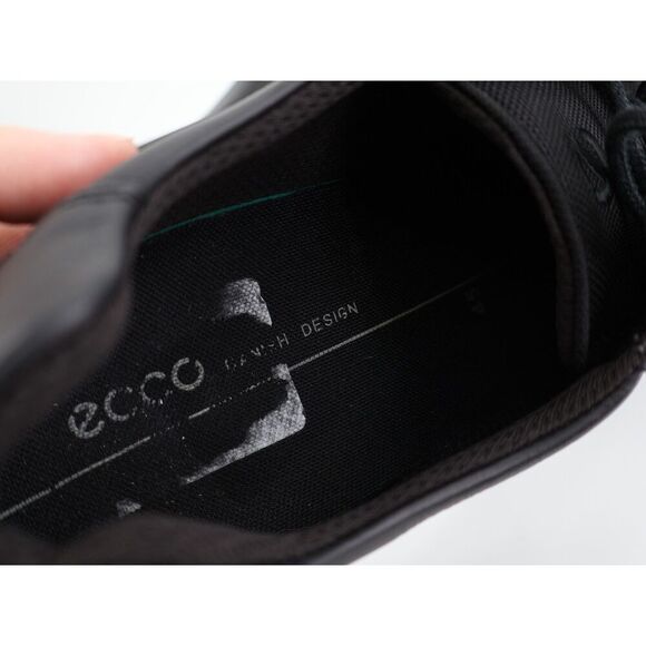 Ecco Soft Classic M Sneakers Mens Size 45 EU 11 - 11.5 US Black Leather Shoes - Picture 8 of 12